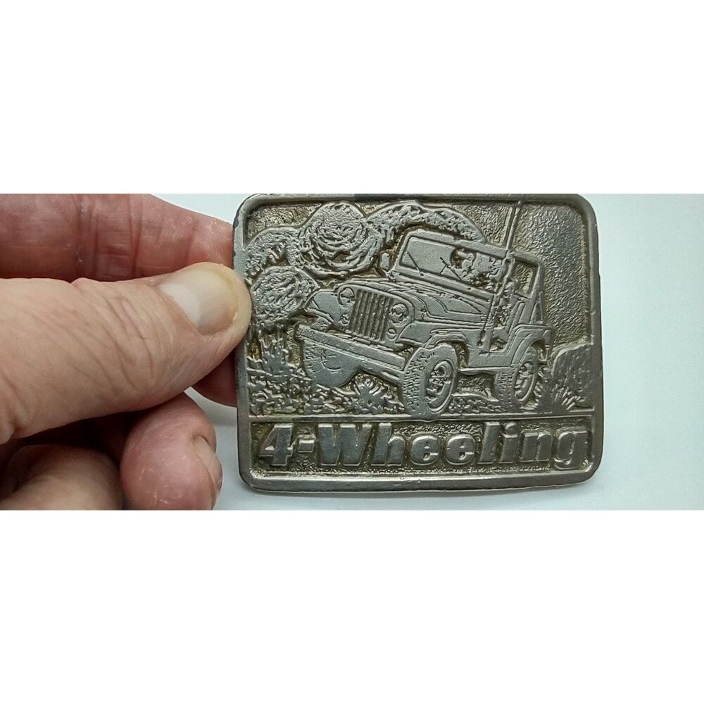 Jeep 4-Wheeling Vintage Belt Buckle